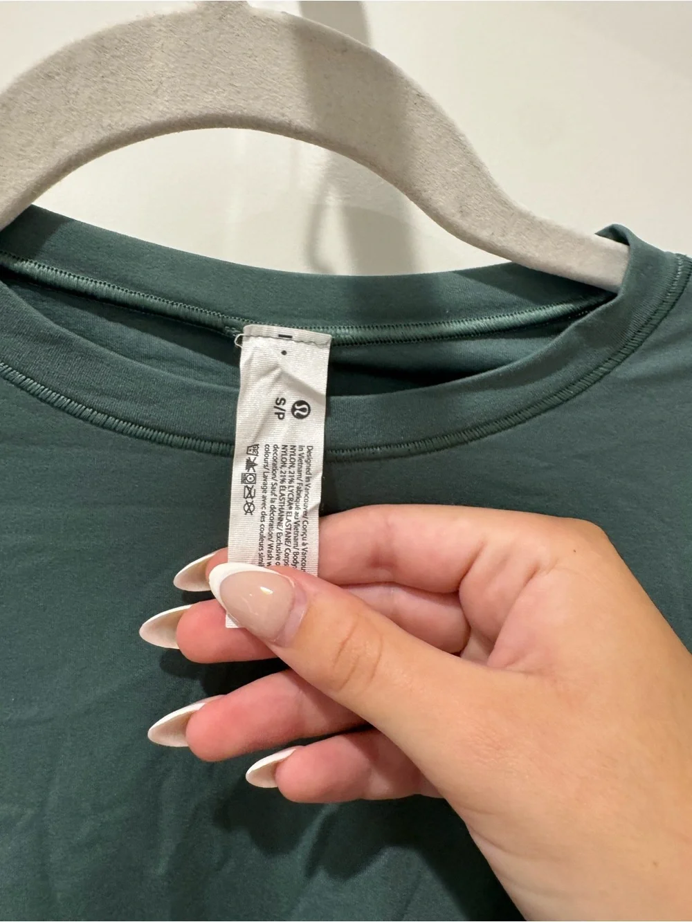 lululemon athletica Short Sleeve Cropped Crew Tee - Teal
